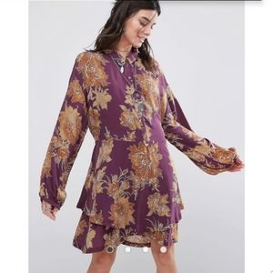 Free People Shake It Floral Mini Dress XS